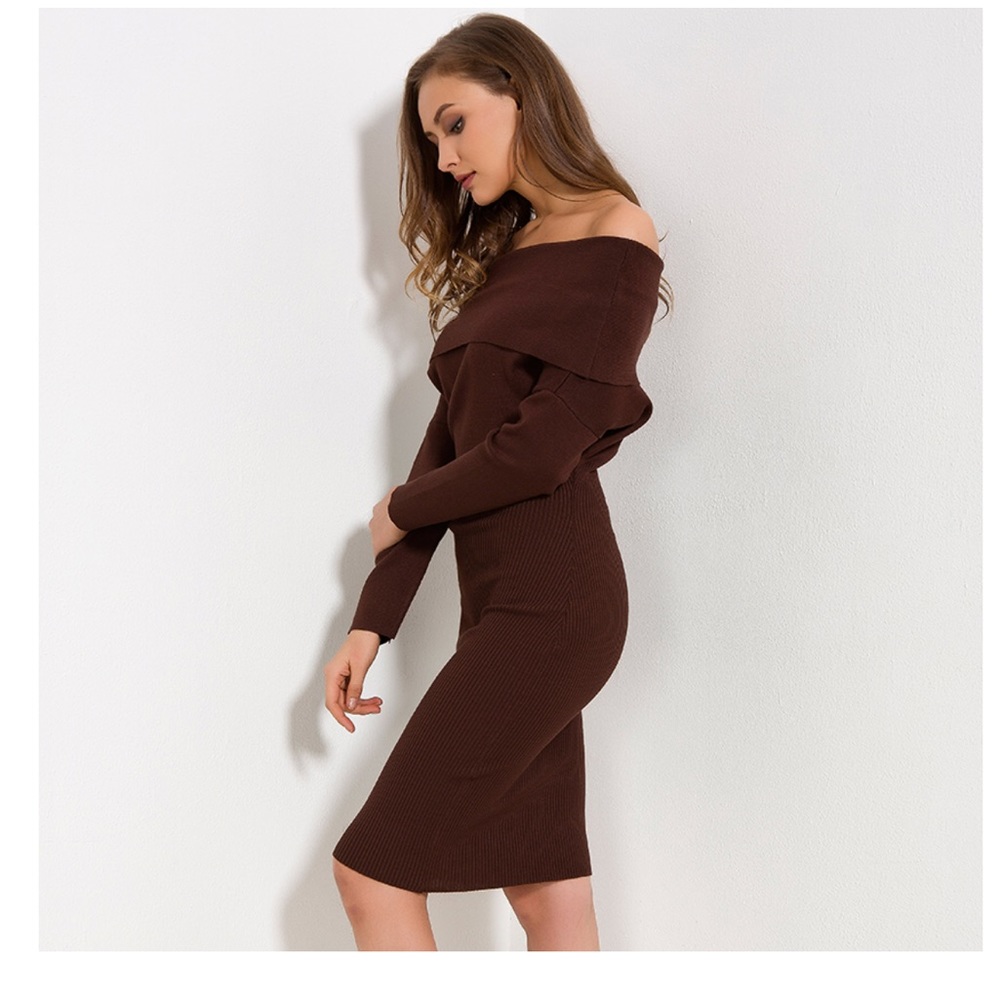 Bodycon off the shoulder pencil dress - Picture 2 of 7